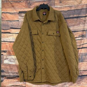 Wrangler Workwear Men's Shacket 3XL Rubber Quilted Polyester Relaxed Fit